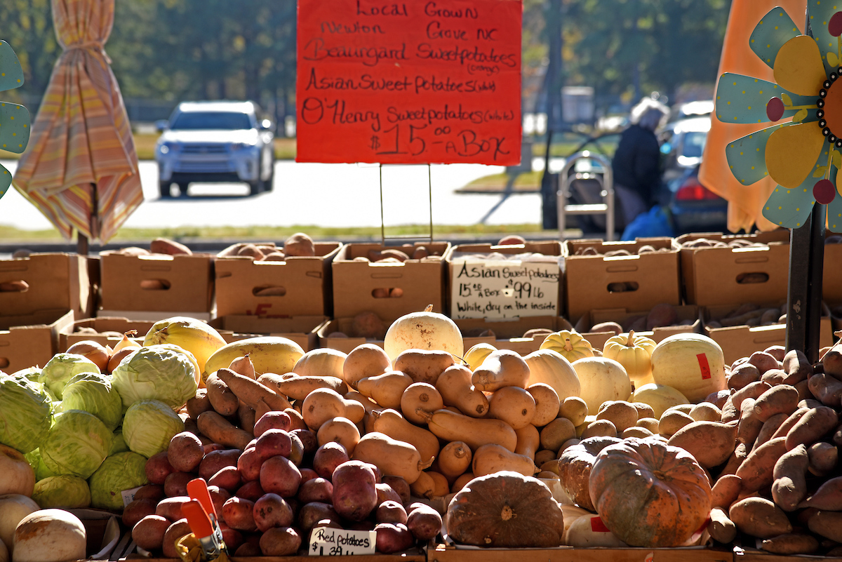 Produce at Raleigh's Farmer's Market