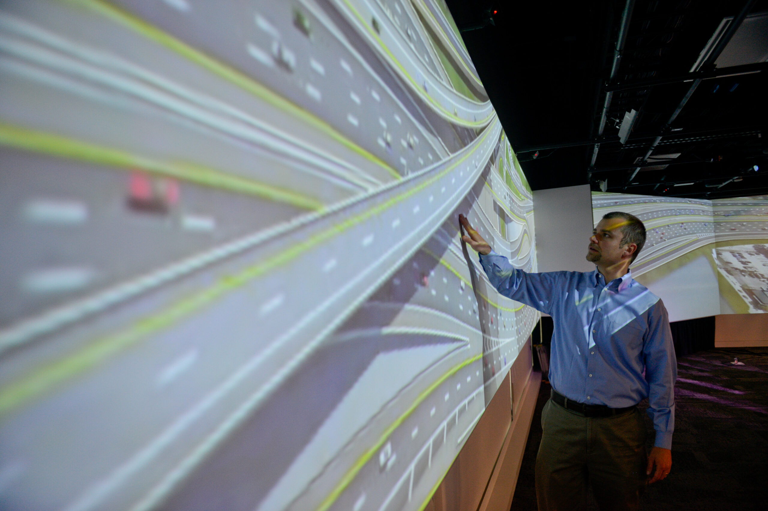Lecture in Hunt Library visualization lab